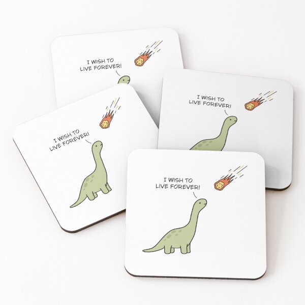 Item preview, Dinosaur - “I wish to live forever” Art designed and sold by GraphicWorlds.
