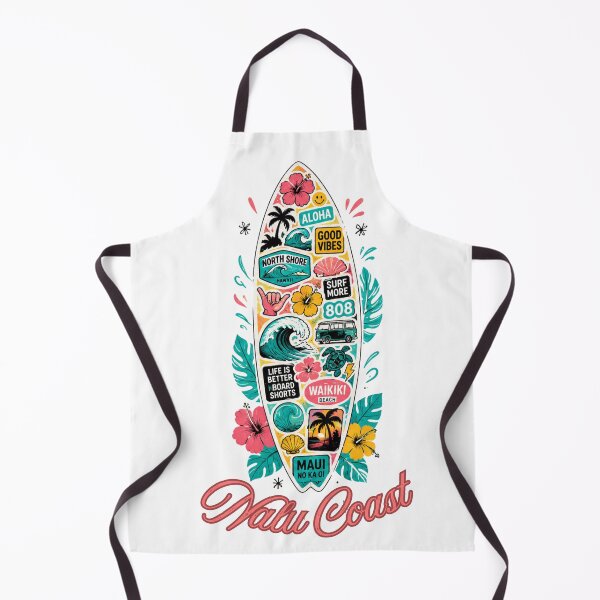 Item preview, Nalu Coast Sticker Surfboard | Hawaiian Surf & Tropical Beach designed and sold by Nalu Coast.