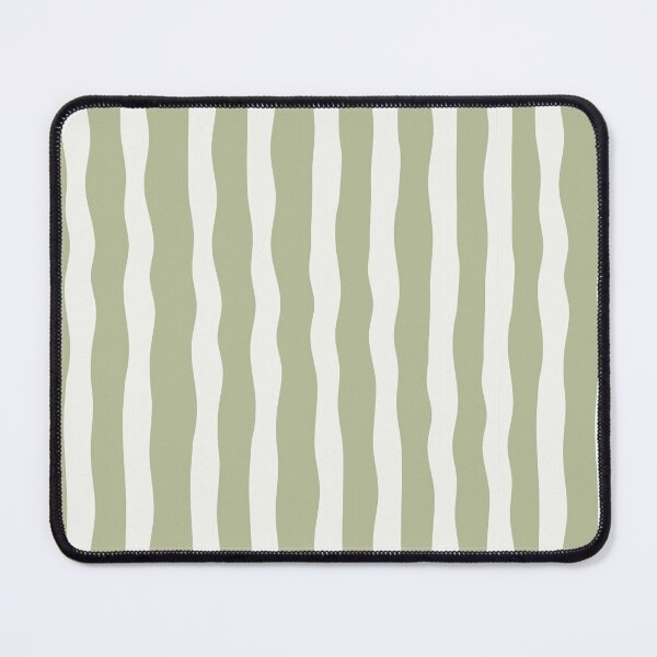 Item preview,  Light Green Cream Wavy Stripe Pattern, Minimal Seamless Lines, Modern Neutral Abstract Design designed and sold by BigDigital.