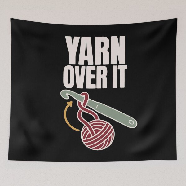 Item preview, Yarn Over It Funny Crochet Pun Shirt | Crocheter Gift Crochet Humor Yarn designed and sold by StickyGuys.
