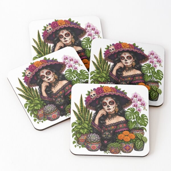 Item preview, Dia De Los Muertos Cátrina Plant Madre designed and sold by CottageGardenCo.