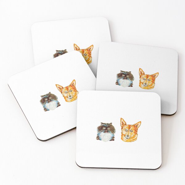 Artikelvorschau, Katze und Corgi entworfen und verkauft von browneyedgirlannie .