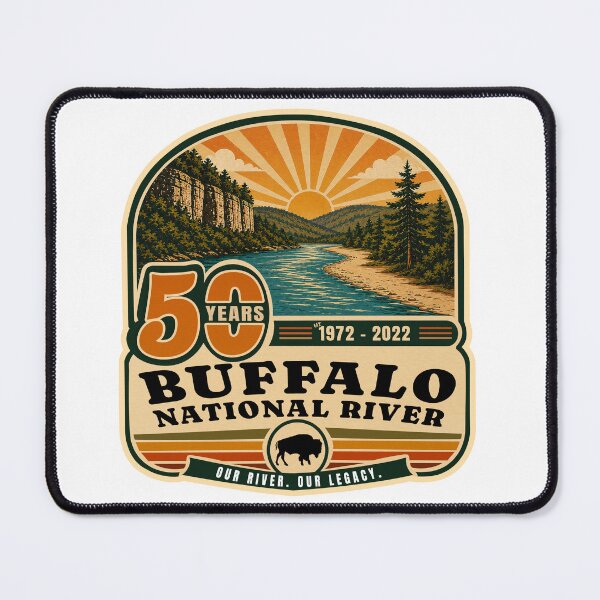 Item preview, Buffalo National River 50th Anniversary Badge Design designed and sold by Aux Arc.