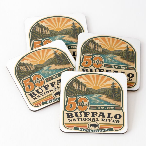Item preview, Buffalo National River 50th Anniversary Badge Design designed and sold by Aux Arc.