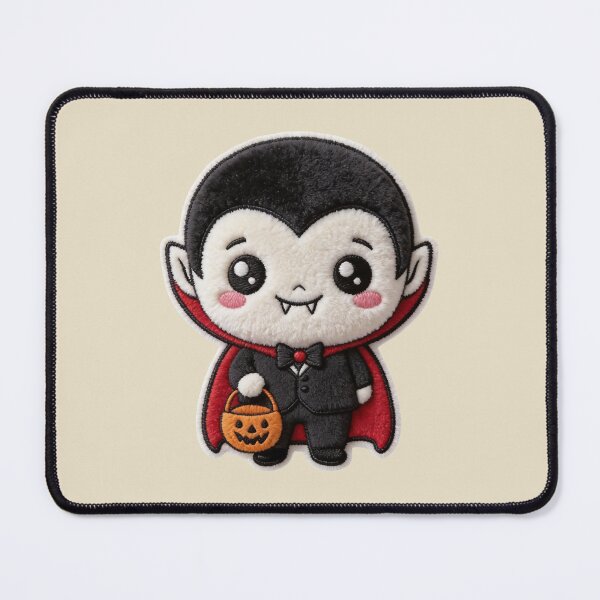 Item preview, Fluffy Vampire Patch Kawaii Halloween Spooky Cute designed and sold by thelexiverse.