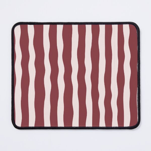 Item preview, Burgundy Pink Wavy Stripe Pattern, Minimal Seamless Lines, Modern Neutral Abstract Design designed and sold by BigDigital.