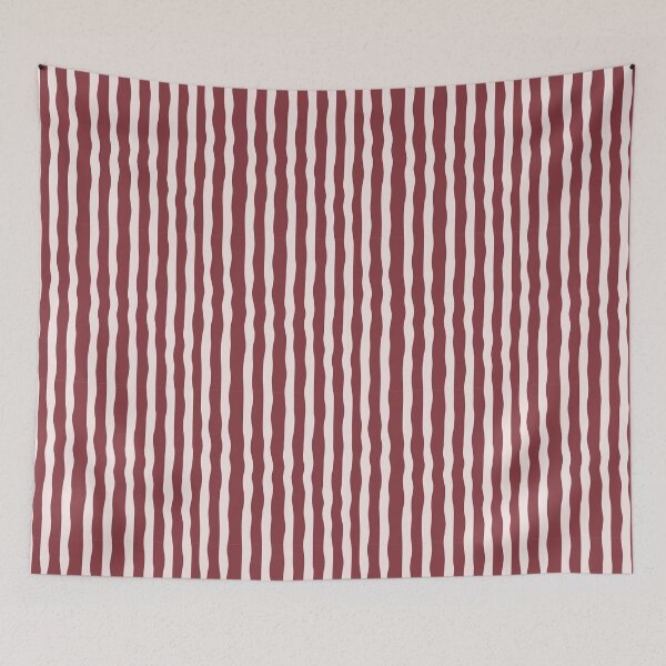 Item preview,  Burgundy Pink Wavy Stripe Pattern, Minimal Seamless Lines, Modern Neutral Abstract Design designed and sold by BigDigital.