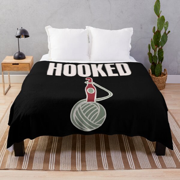 Item preview, Hooked Funny Crochet Shirt | Crocheter Gift Crochet Humor Yarn Lover Pun designed and sold by StickyGuys.