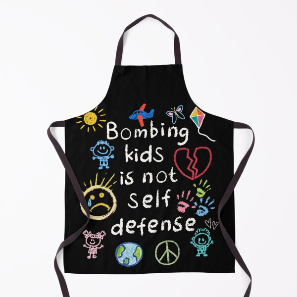 Item preview, Bombing Kids Is Not Self Defense - Chalk - Anti-War, Kids Art - Human Rights Activist - Free Palestine Protest designed and sold by Forbidden Merch.