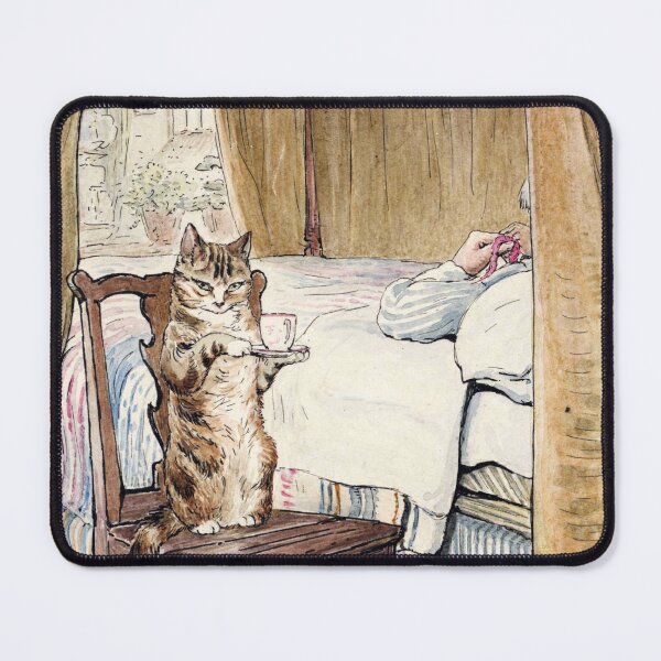 Item preview, Simpkin Bringing Tea - Beatrix Potter The Tailor of Gloucester designed and sold by forgottenbeauty.