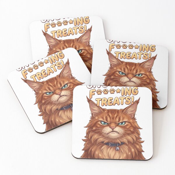 Item preview, Give me my fucking treats! Ginger mainecoon designed and sold by Feliwa.