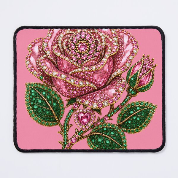 Item preview, CRYSTAL PINK ROSE JEWEL designed and sold by wordspixies.