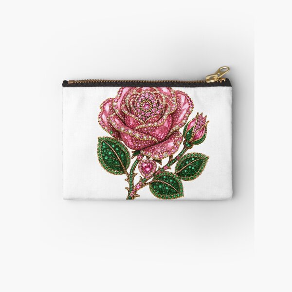 Item preview, CRYSTAL PINK ROSE JEWEL  designed and sold by wordspixies.