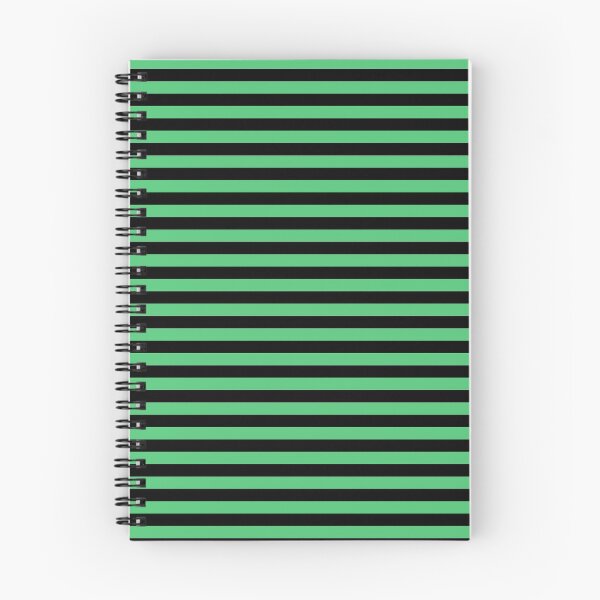 Item preview, Emerald Green and Black Horizontal Stripes designed and sold by ColorPatterns.