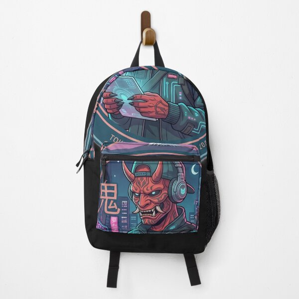 Item preview, Urban Oni Demon Cyberpunk – Japanese Mask Streetwear designed and sold by Surviving Monday Club.