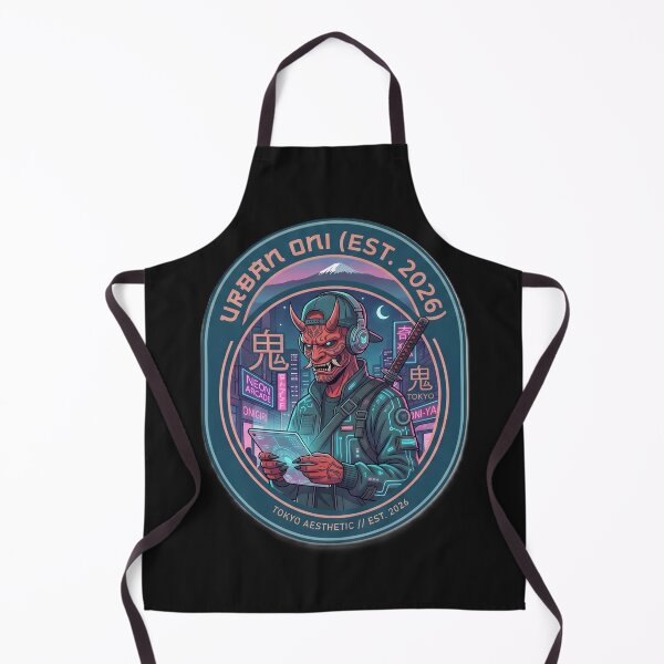 Item preview, Urban Oni Demon Cyberpunk – Japanese Mask Streetwear designed and sold by Visual Chillout by GP .