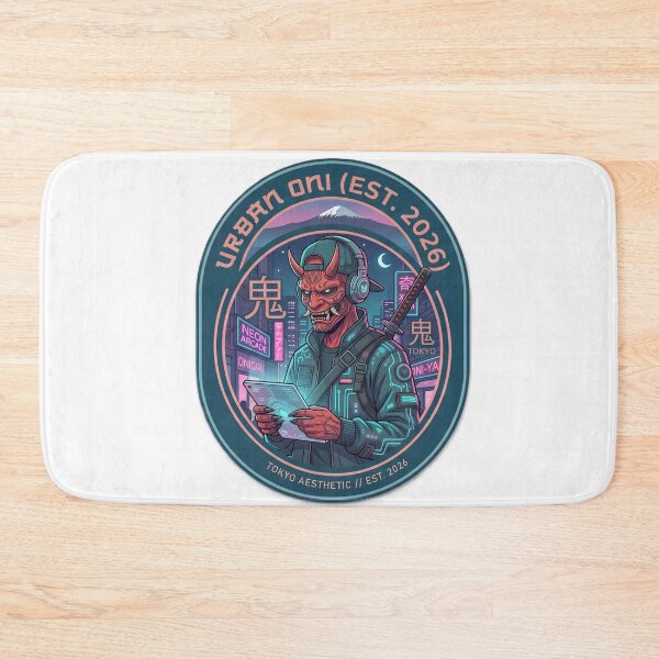 Item preview, Urban Oni Demon Cyberpunk – Japanese Mask Streetwear designed and sold by Surviving Monday Club.