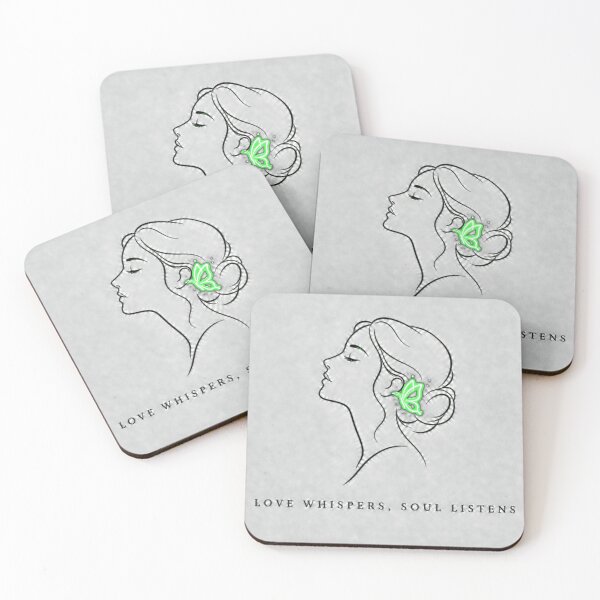Item preview, Love Whispers Soul Listens Minimalist Line Art designed and sold by Aliplus+.