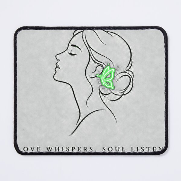 Item preview, Love Whispers Soul Listens Minimalist Line Art designed and sold by Aliplus+.