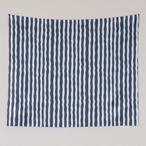 Item preview, Navy Blue Color Minimal Seamless Lines, Modern Neutral Abstract Design designed and sold by BigDigital.