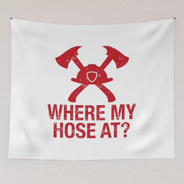 Item preview, Where My Hose At? - Funny Firefighter Gift designed and sold by gunaone-design.