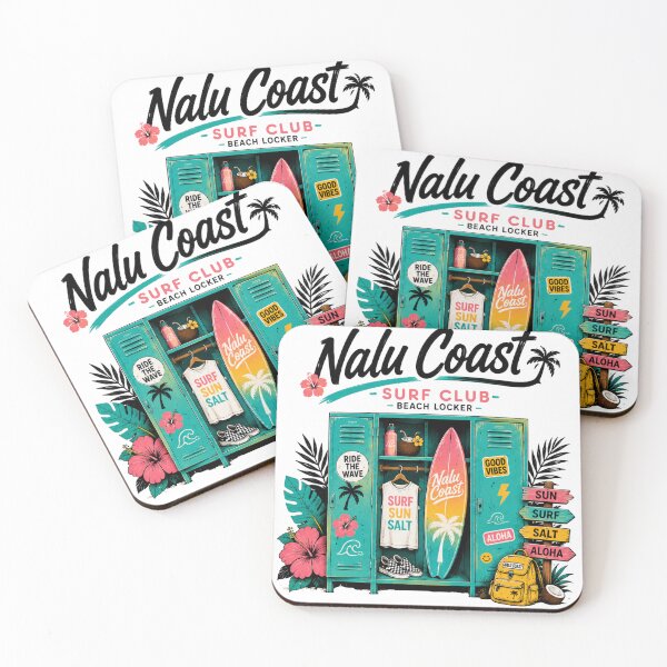 Item preview, Nalu Coast Surf Club | Colorful Hawaiian Beach Locker  designed and sold by Nalu Coast.