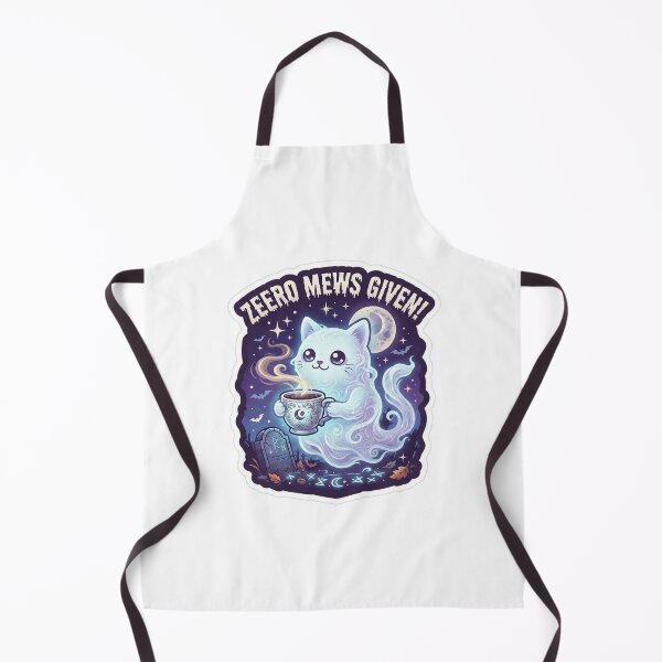 Item preview, White Cat Ghost Zeero Mews Given Halloween Coffee Spooky Cute designed and sold by Ghostly Cats.