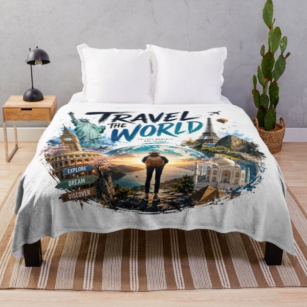 Artikelvorschau, Um die Welt reisen entworfen und verkauft von GraficDesigners.