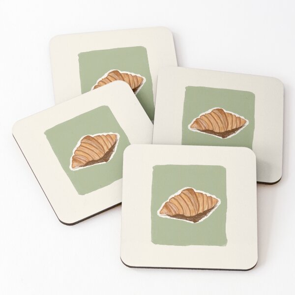Item preview, Croissant Illustration Bakery Print - Olive Green designed and sold by lyiris.