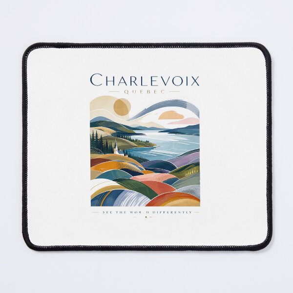 Item preview, Charlevoix Massif Artistic Landscape – See the World Differently – Abstract Quebec Art designed and sold by bobscraze.