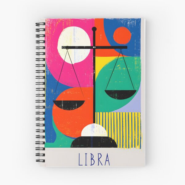 Item preview, Libra Zodiac Balance Expressed Through Bold Geometric Art and Vibrant Astrology Wall Decor designed and sold by OlfactoART Studio.