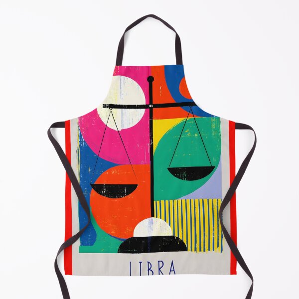 Item preview, Libra Zodiac Balance Expressed Through Bold Geometric Art and Vibrant Astrology Wall Decor designed and sold by OlfactoART Studio.