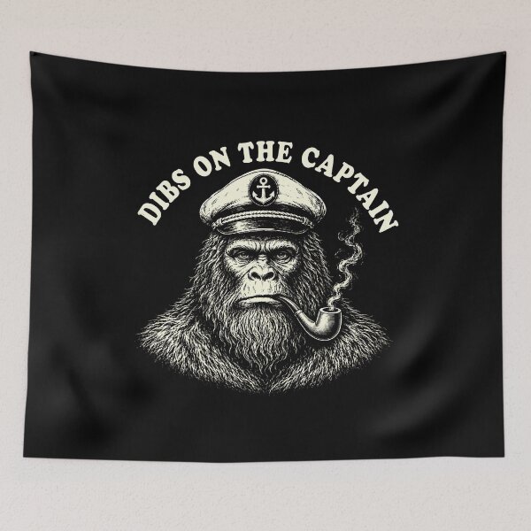 Item preview, Dibs On The Captain Bigfoot Sasquatch Boating Humor designed and sold by gunaone-design.