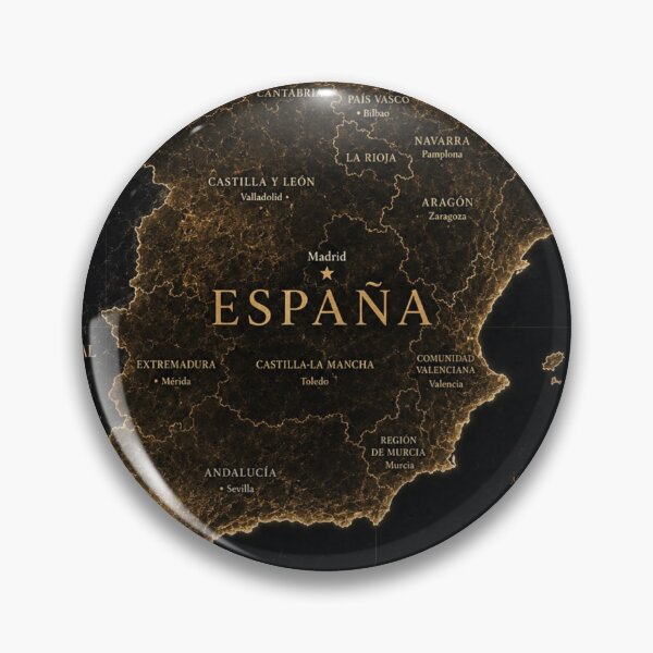 Item preview, Luxury Spain Map Wall Art | Vintage Black & Gold Atlas Poster | Elegant España Travel Decor | Minimalist Geographic Map Print designed and sold by  Mirai_Art  ⭐⭐⭐⭐.