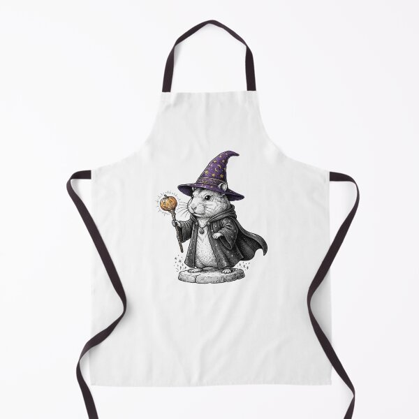 Item preview, Halloween Hamster Wizard in Purple Hat and Wand Cute Magic Fantasy designed and sold by SOUFIANE1991.