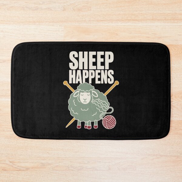 Item preview, Sheep Happens Funny Knitting Shirt | Knitting Sheep Knitter Gift Yarn Humor designed and sold by StickyGuys.