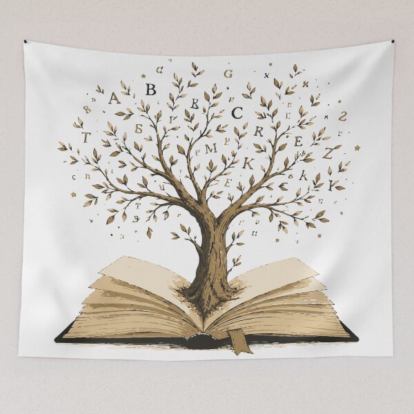 Item preview, Tree of Knowledge T-Shirt & Sticker | Open Book Growth Illustration | Book Lover & Teacher Gift designed and sold by Sunday.Supply.