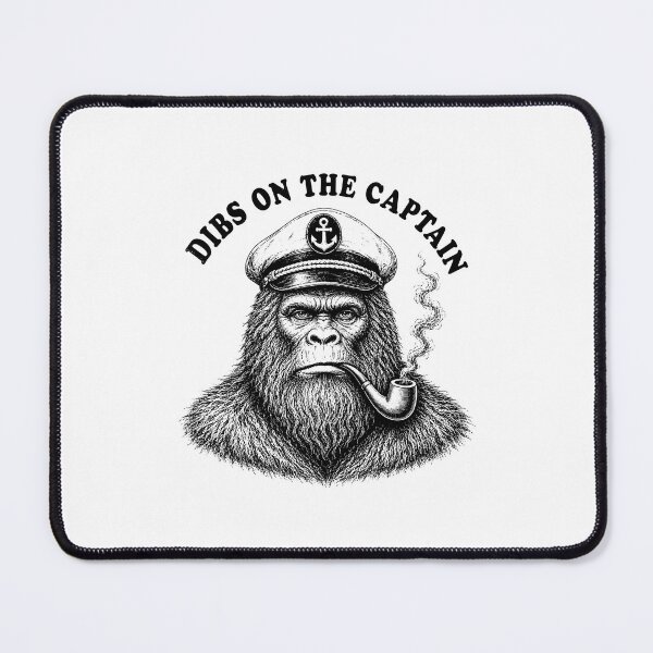 Item preview, Dibs On The Captain Bigfoot Sasquatch Boating Humor designed and sold by gunaone-design.