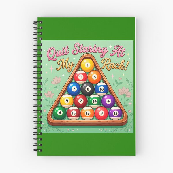 Item preview, Quit Staring At My Rack! Humorous Billiards Rack designed and sold by ThreadRiotTees.