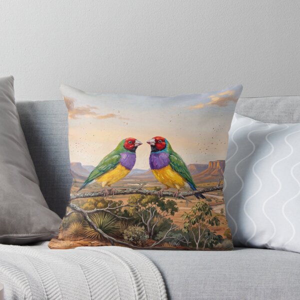 Item preview, Pair of Gouldian Finches in their Kimberley habitat  designed and sold by Gouldian Care.