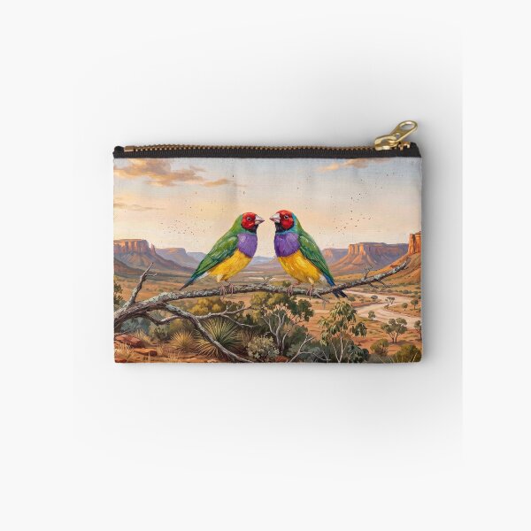 Artikelvorschau, Ein Gouldamadine-Pärchen in seinem Lebensraum in der Kimberley-Region entworfen und verkauft von Gouldian Care.