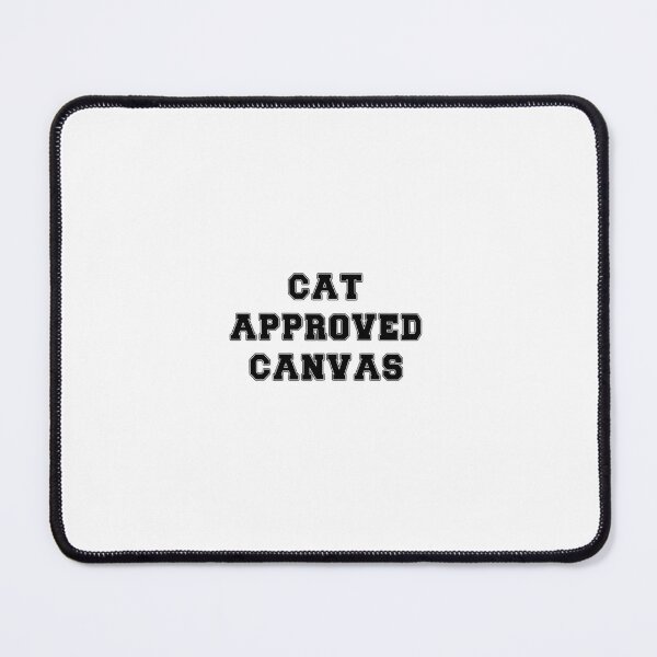 Item preview, Text Typography Cat approved canvas Cat + Art designed and sold by Typetextstudio.