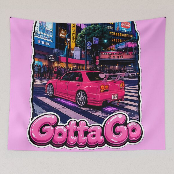 Item preview, Gotta Go Neon JDM Night Ride designed and sold by Moxie-Cat-Universe.