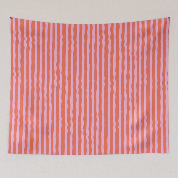 Item preview, Pink Orange Minimal Seamless Lines, Modern Neutral Abstract Design designed and sold by BigDigital.