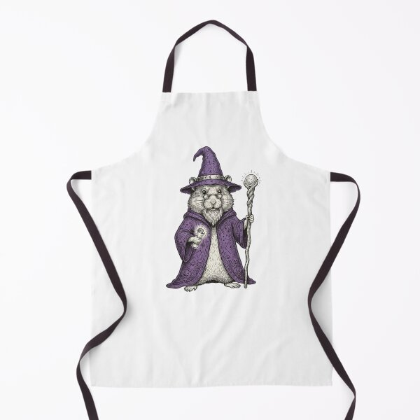 Item preview, Halloween Hamster Wizard in Purple Hat and Wand Cute Magic Fantasy designed and sold by SOUFIANE1991.