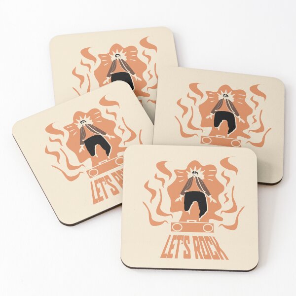 Item preview, Let's Rock Minimalist Music Lover Illustration designed and sold by beboplab.