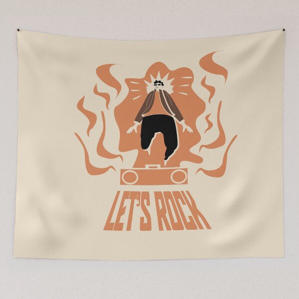Item preview, Let's Rock Minimalist Music Lover Illustration designed and sold by beboplab.