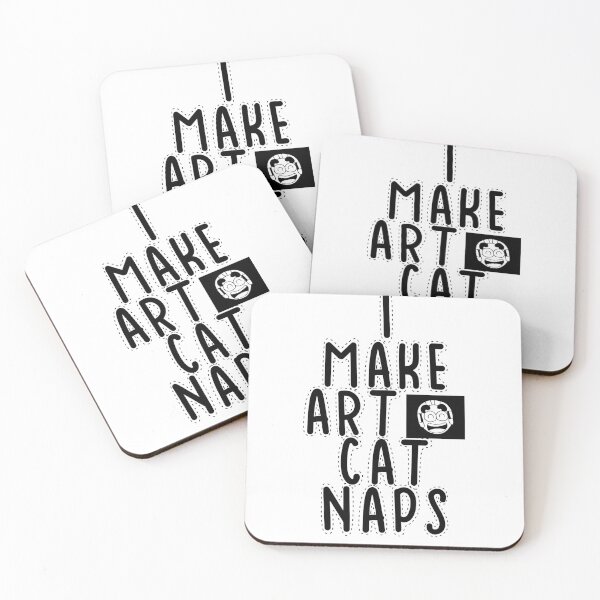 Item preview, Text Typography I make art, cat naps Cat + Art designed and sold by Typetextstudio.
