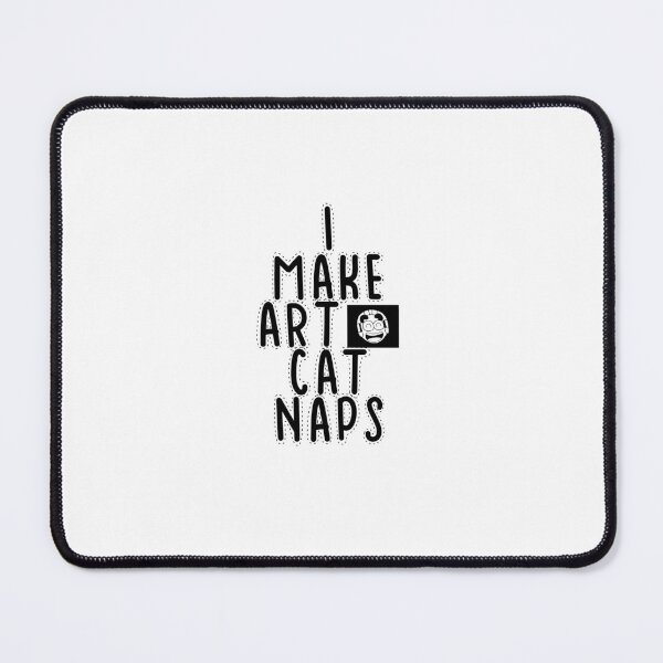 Item preview, Text Typography I make art, cat naps Cat + Art designed and sold by Typetextstudio.