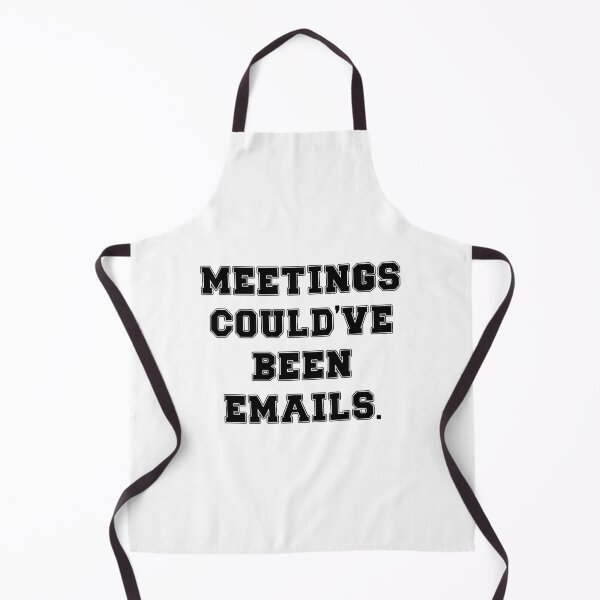 Item preview, Text Typography Meetings could've been emails. Anti-Small-Talk Humor designed and sold by TypeboldStudio.